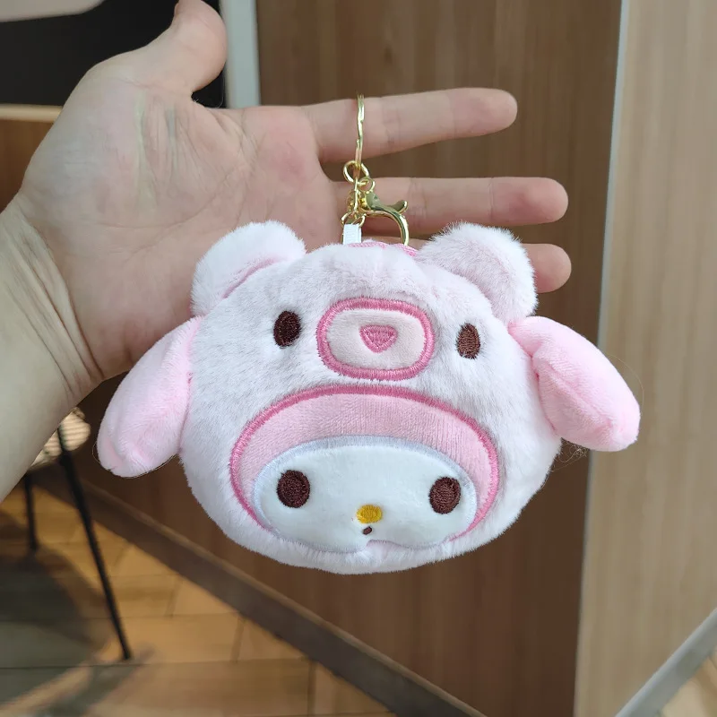 Anime Peripherals Cartoon Plush Coin Purse Kuromi Earphone Storage Bag Student Creative Wallet Pendant Decoration Birthday Gifts