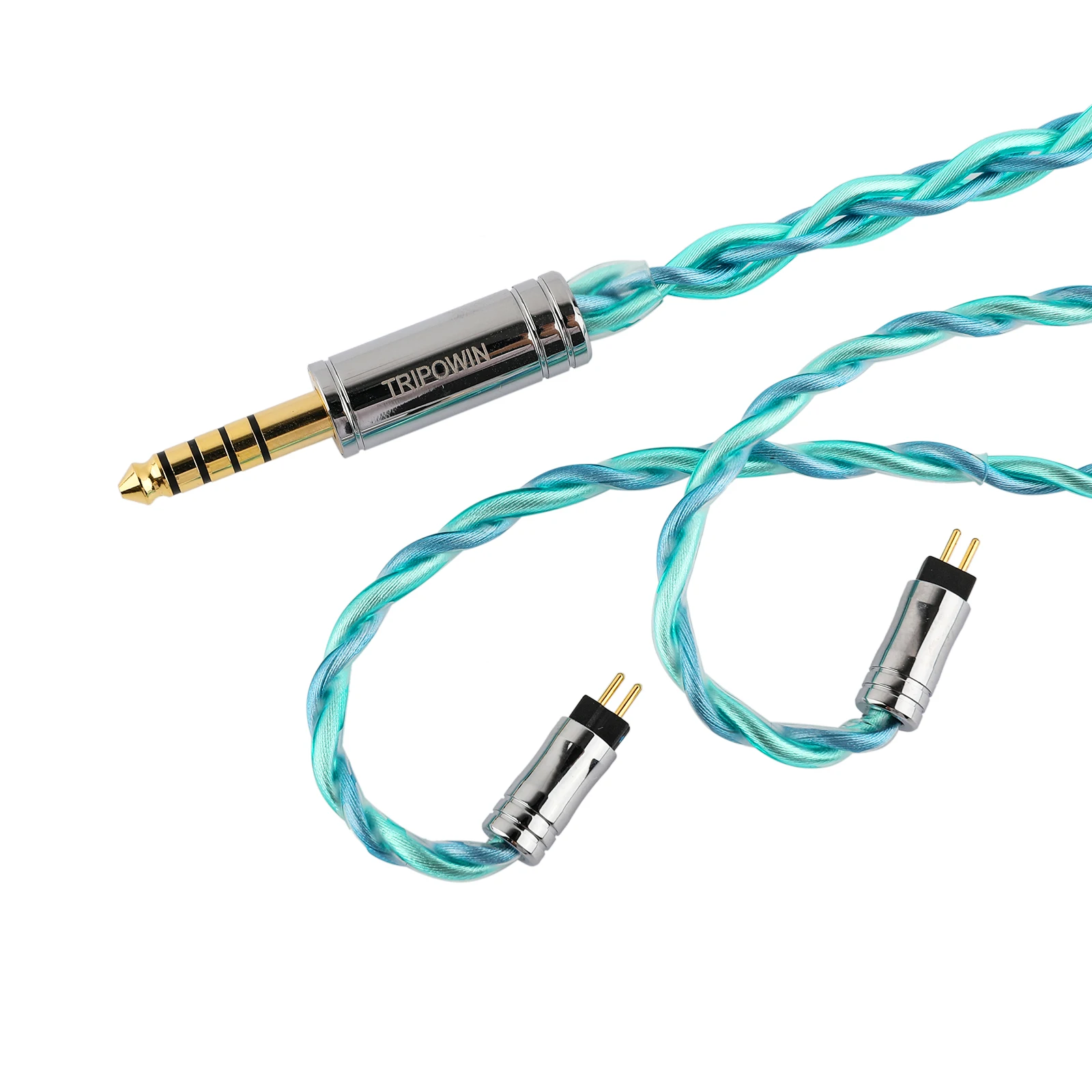 Tripowin Aurora Iem Kabel 4 Core Occ En Verzilverde Occ Oortelefoon Kabel Hifi Vervangende Kabel Voor Bedrade Oordopjes