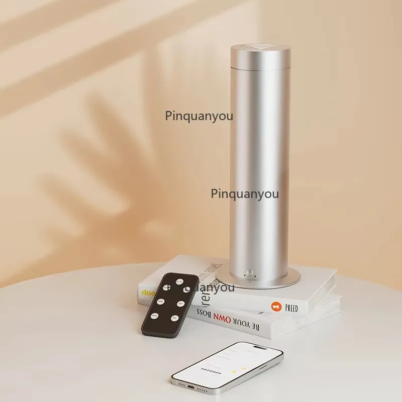 

Metal Machine 360 Degree Anti-Backflow Waterless Aroma Oil Tower Diffuser with Scent Fragrance Silent for Home Use