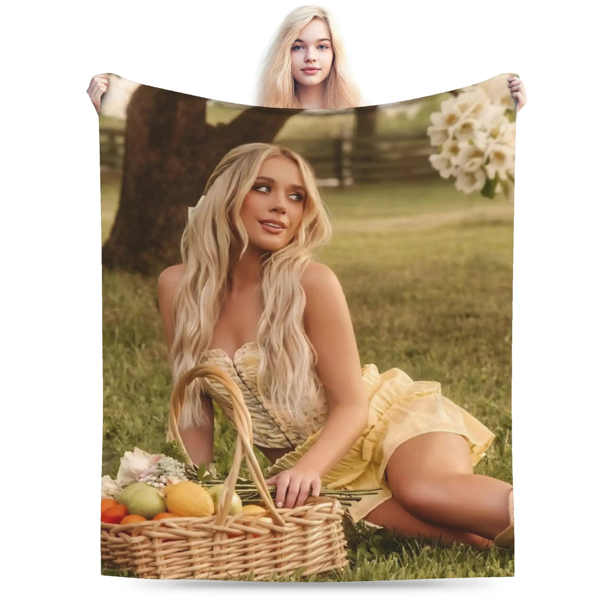 Megan Moroney Singer  Blanket Cozy Soft  Throw Blankets for Sofa 50x60 Inch Multi-size Bedspreads