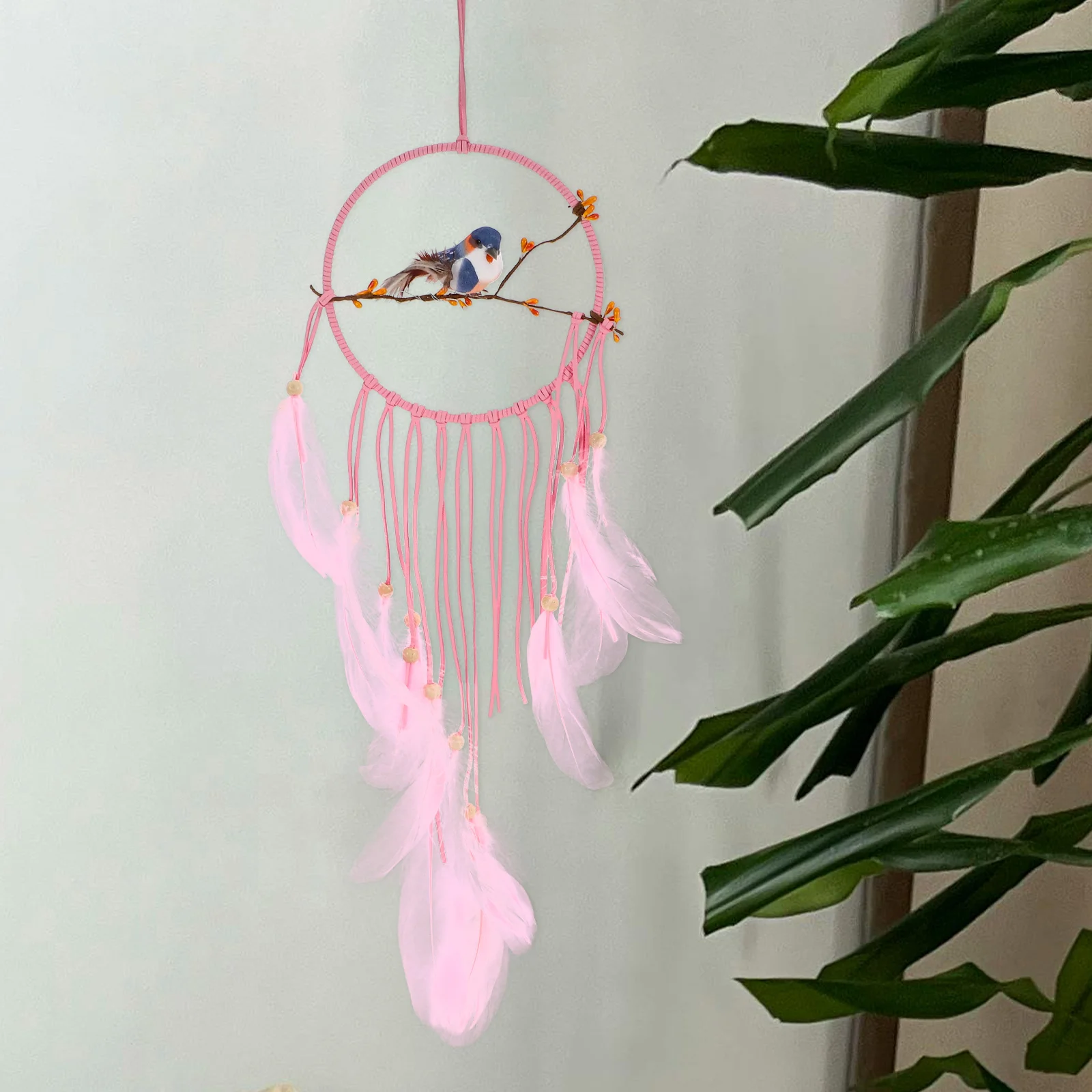 

Macrame Woven Wall Hanging Dream Catcher Stylish Boho Pendant Decor for Home Bedroom Nursery Balcony Meditation Room
