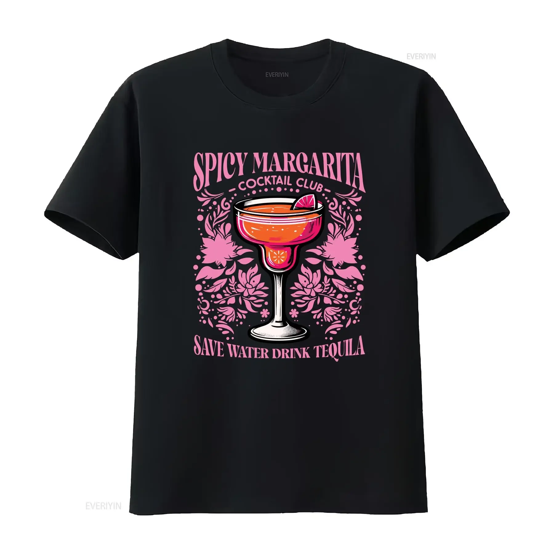Picante Margarita Social Club camiseta amante para Cinco De Mayo Tequila Preppy vintage lavado transpirable elegante suave Casual