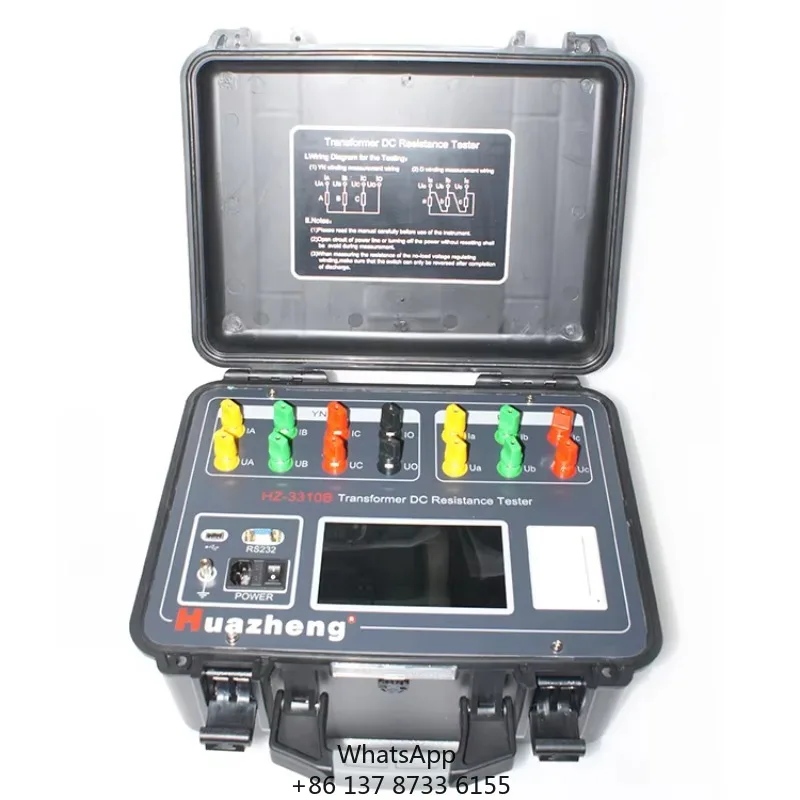 Huazheng High Quality 10A DC Resistance Tester 3 Channels Transformer Winding Resistance Tester For Sale