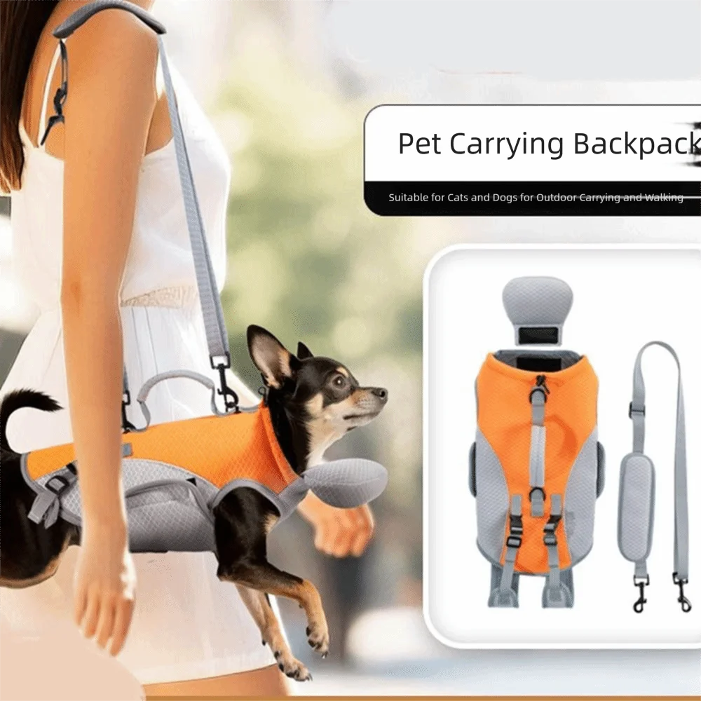 

With Detachable Shoulder Pet Cooler Jacket Full Support Breathable Dog Harness Cooler Jacket Hands-Free