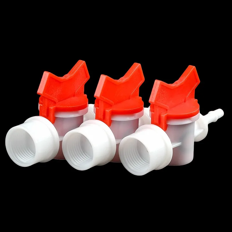 5~10PCS G1/2'' To Female 4~25mm POM Ball Valve Aquarium Tank Water Pool Joints Garden Hose Barb Miniature Water Tank Connectors