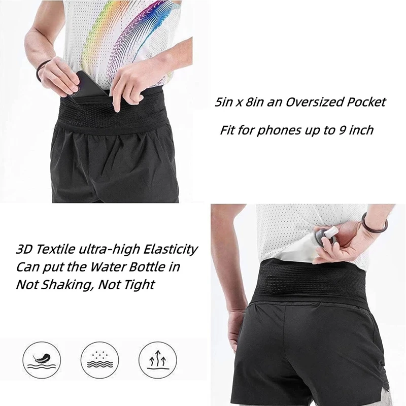 Running Belt,Running Fanny Pack Mobile Phone Holder,Fanny Pack For Travel And Cycling Workouts