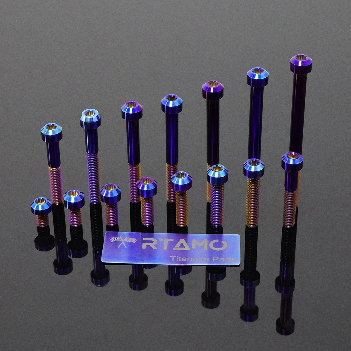 RTAMO Titanium Bolt M8X12/16/20/25/30/35/40/45/50/55/60/65/70/80/90/100 Motorcycle Gear Oil Bolts Titanium Bicycles Screws (1PC)