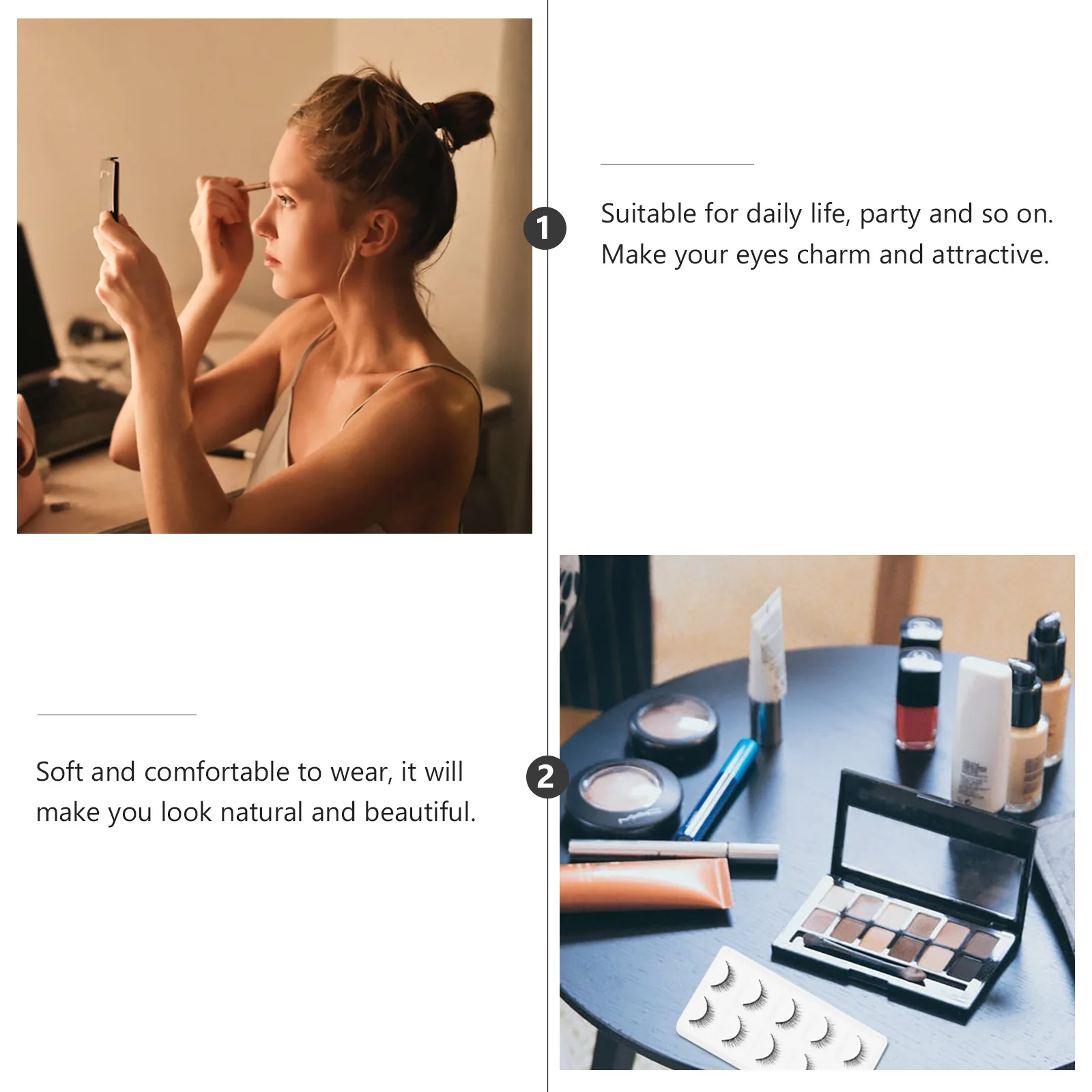 5 pares de pestañas postizas estilo Natural pestañas postizas 3D maquillaje uso diario para fiestas pestañas postizas pestañas artísticas