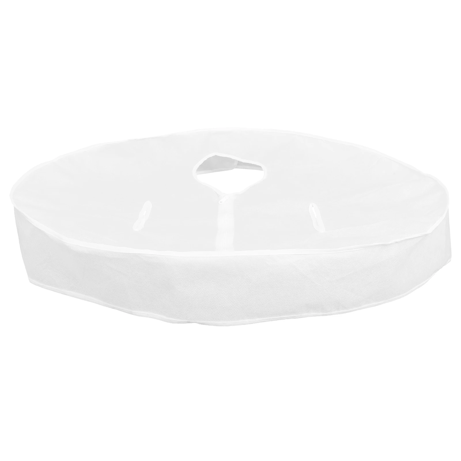 

Foldable Tub Cover Insulating Lid for Hot Bath Sauna Spa Dust Protection Bath Tub Liner Water Storage Beige Cap