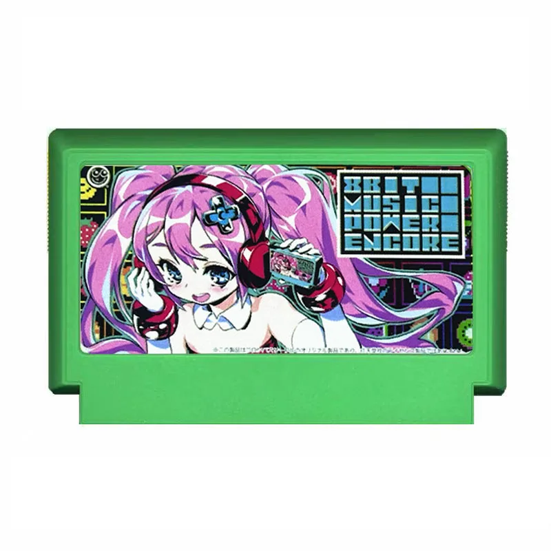 8BIT MÚSICA PODER ENCDRE Cartucho de juego para la consola FC 60Pins tarjeta de videojuegos