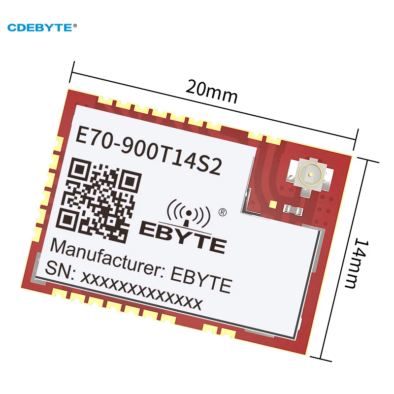 E70-900T14S2 CC1310 868MHz 900MHz 14dBm 1.5km Wireless ModBus Module Low Power IPEX Stamp Hole Dual-Core ARM RSSI Broadcast IoT