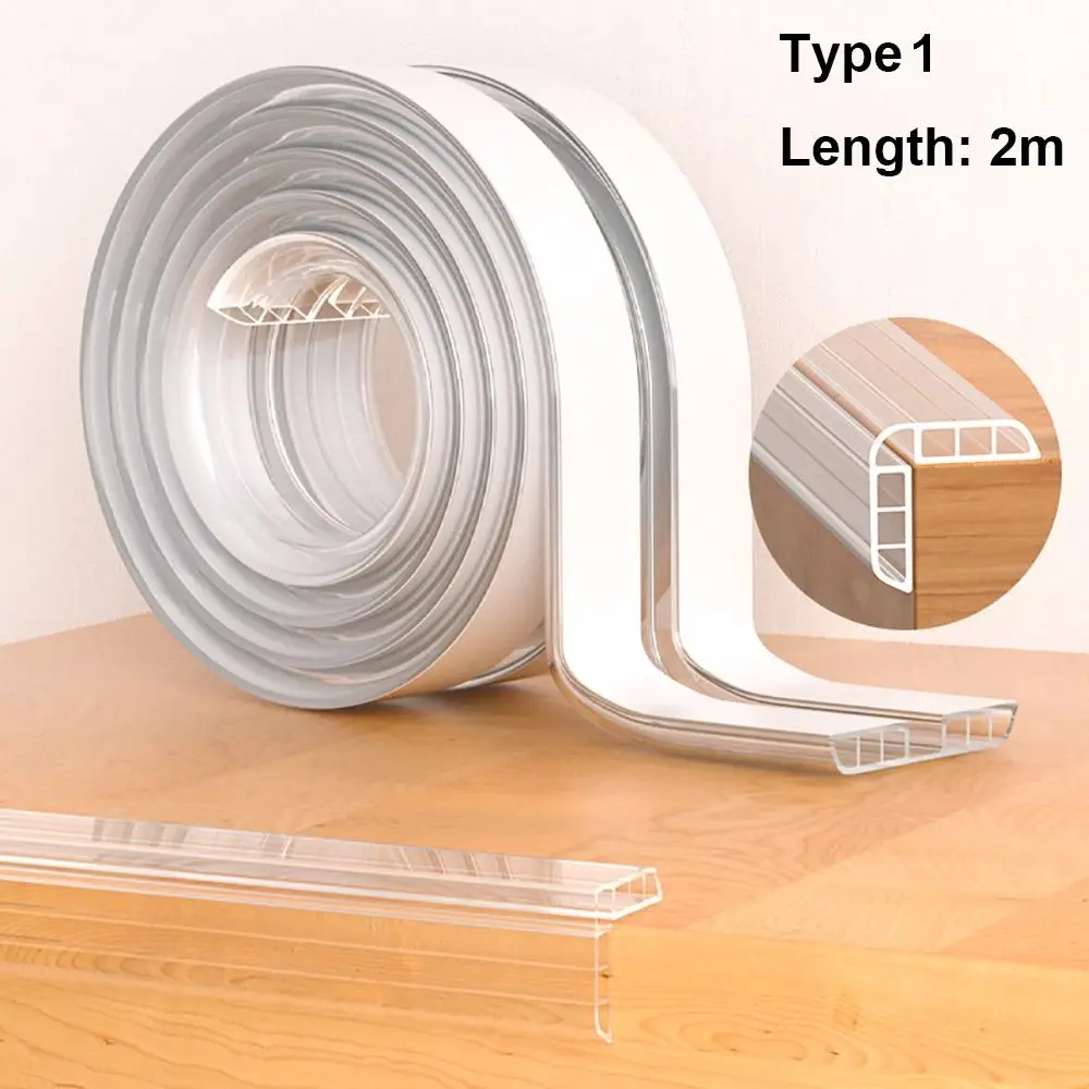 

Invisible Anti Collision Table Edge Guard Strip PVC Self Adhesive Furniture Corner Protector Transparent Cabinet Airbag Bumper