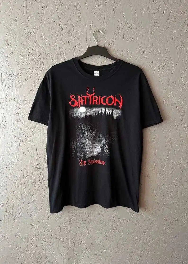 Satyricon *The Shadowthrone* Band Men's Metal TShirt, black metal band shirt
