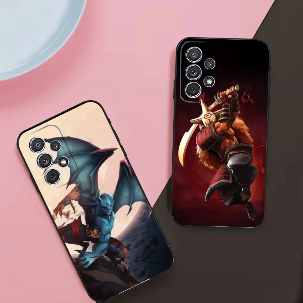 D-Dota 2 Fanart Phone Case For Samsung Galaxy A13,A21s,A22,A31,A32,A52,A53,A71,A80,A91 Soft Black Phone Cover