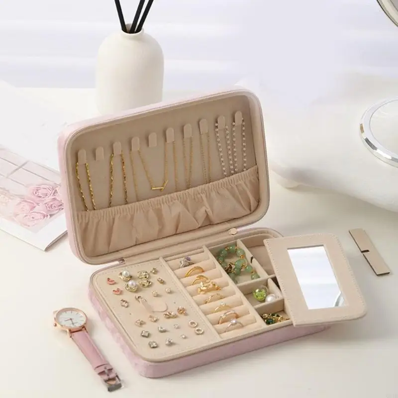 

Versatile Jewelry Box With Protective Dividers Compact Jewelry Storage Case for Organizing and Protecting Various Items