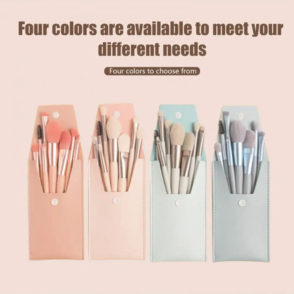 Pennello per trucco portatile Set di pennelli per trucco professionale con custodia portatile per evidenziatore fard in polvere in polvere per applicazioni