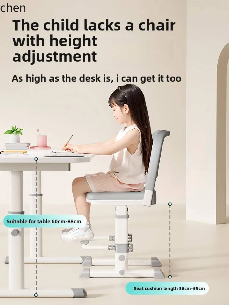 

YXY Study Chair Adjustable Height for Home and School Homework Writing Desk Stool