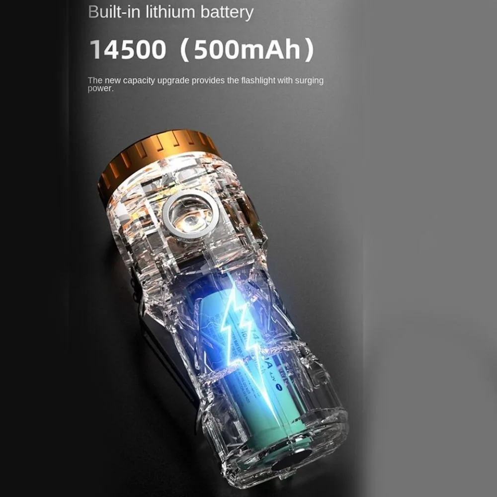 New Waterproof Small Torch Super Bright Hat Clip Light Portable Flashlight Fishing