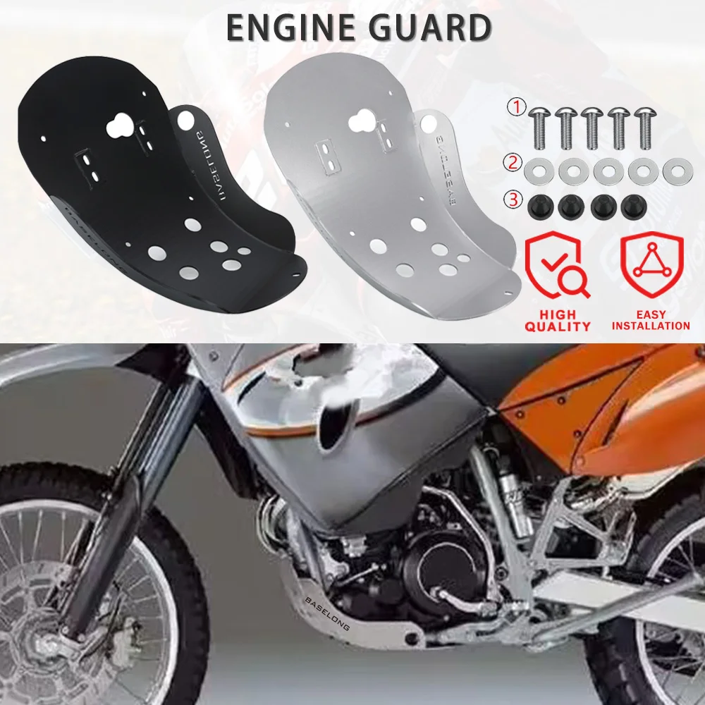 

For KTM 400 / 620 / 640 LC4 ADVENTURE 1997-2003 2004 2005 2006 2007 1998 Motorcycle Engine Guard Skid Plate Cover Protector