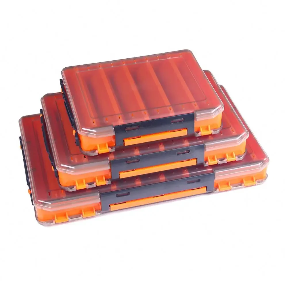 Wholesale Plastic Fishing Tackle Box With Adjustable Dividers Fishing Lure Storage Case Fishing Box