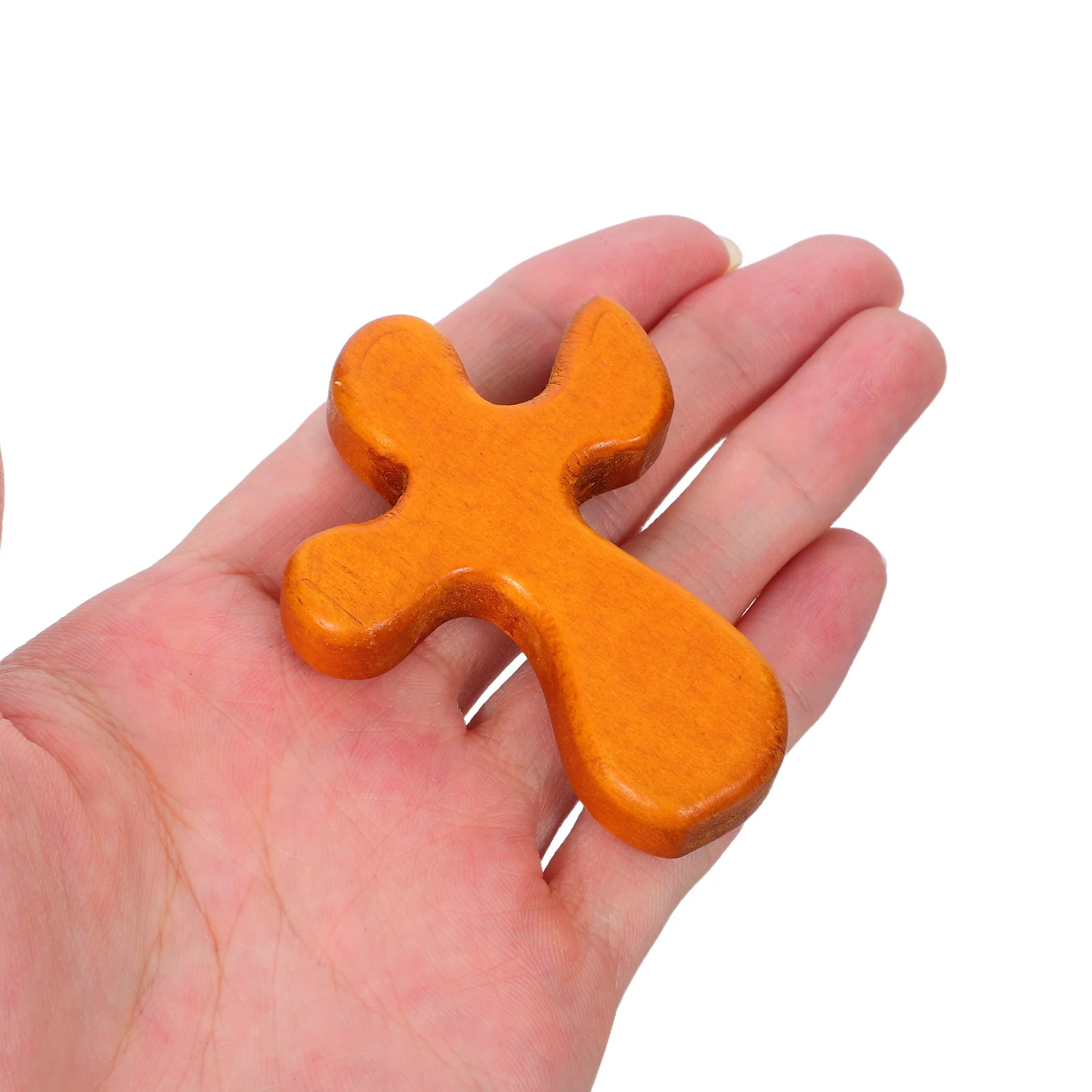 

6Pcs Mini Wooden Crosses Handheld Portable Prayer Tool Rustic Design Catholic Christian Worship Symbol Prayer Wood Crosses