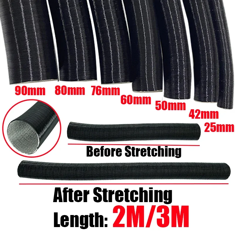 

Трубка/шланг воздуховода для дизельного отопителя Webasto/Eberspacher, диаметр 25-90 мм, длина 2/3 м, различные размеры в наличии