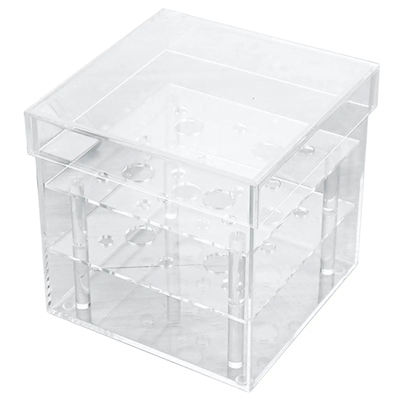 Acrylic Flower Box Water Holder Storage Box Clear Rose Pots Stand for Lover Women Mom Valentine'S Day Gifts