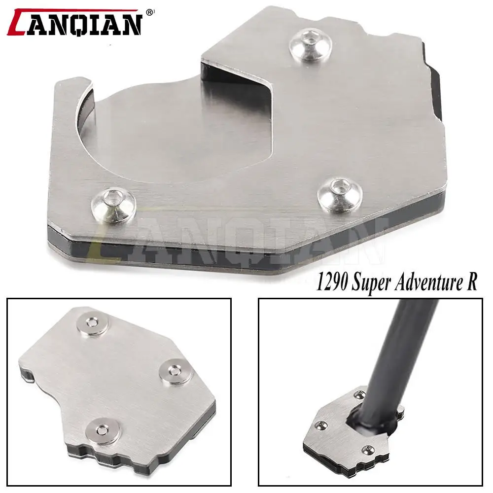 

NEW Motorcycle Accessories Aluminium Kickstand Extension Plate For 1290 Super Adventure R 2022+ Flat Foot Side Stand Enlarge Pad