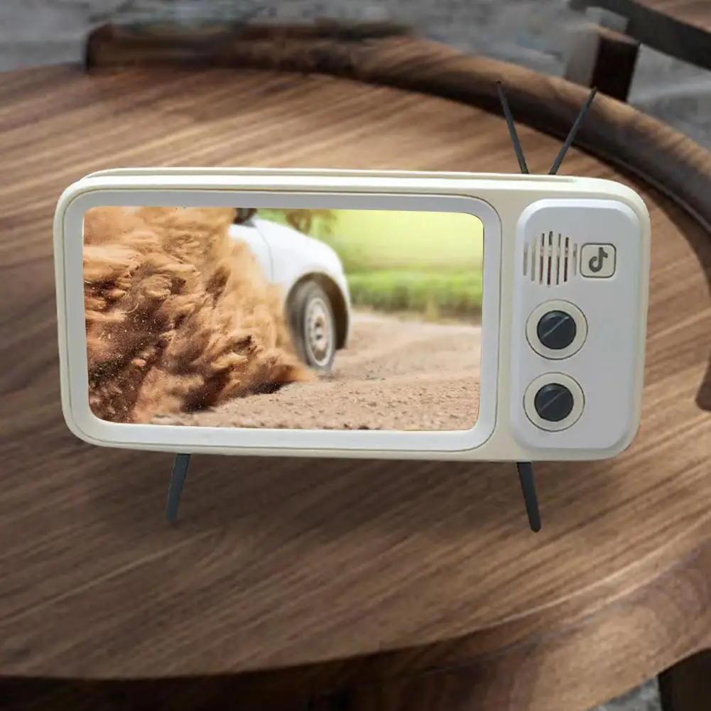 Eco-friendly Phone Stand Creative Fall Resistant Universal Retro TV Mobile Phone Holder Stand Phone Holder Decorative
