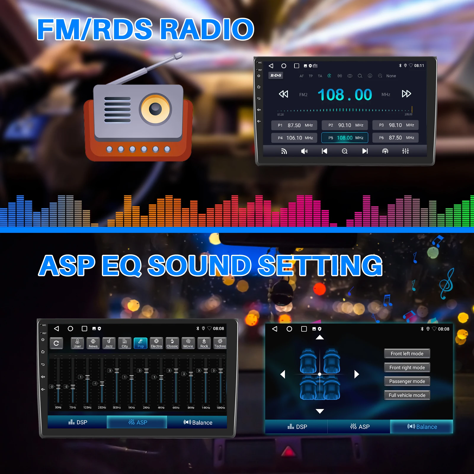 راديو سيارة ESSGOO 9" أندرويد 14 4+64G مع Wireless Carplay لأودي A4 S4 RS4 RNS-E سيات إكسيو، GPS ملاحة RDS وايفاي USB تحكم ستيرنغ مشغل وسائط متعددة #6