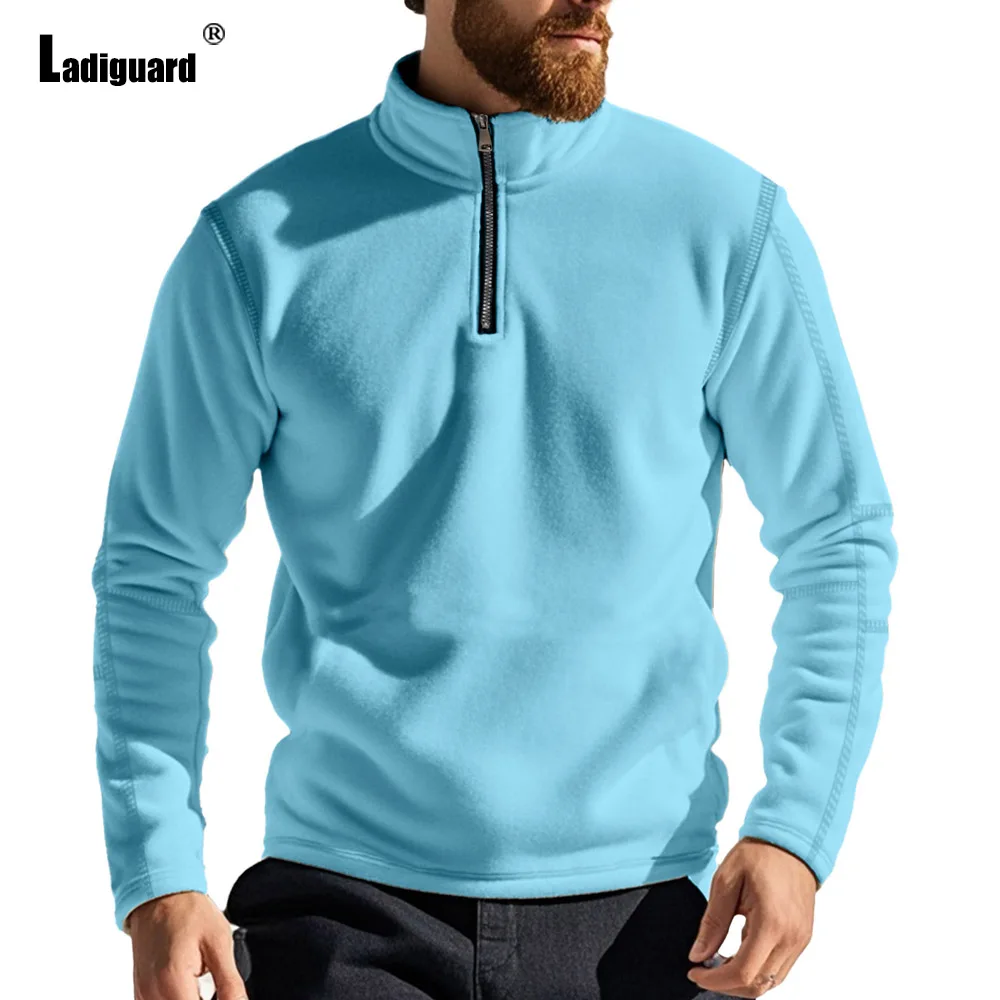 

Autumn Winter Mens Casual Plush Sweatshirts 2024 European Fashion Zipper Up Sweatshirt Men Long Sleeves Baisc Top Pullovers New