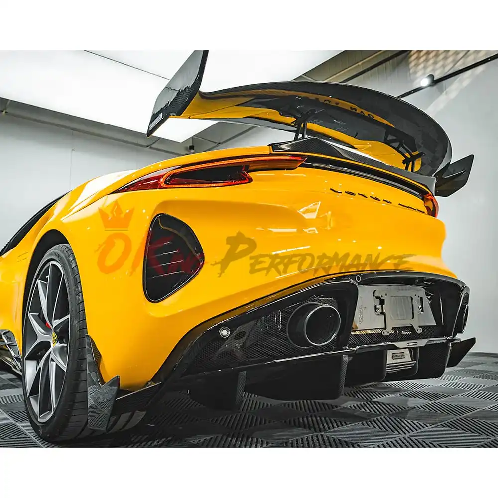 2025 신형 디자인 드라이 카본 파이버 리어 디퓨저 (로터스 에미라 용)