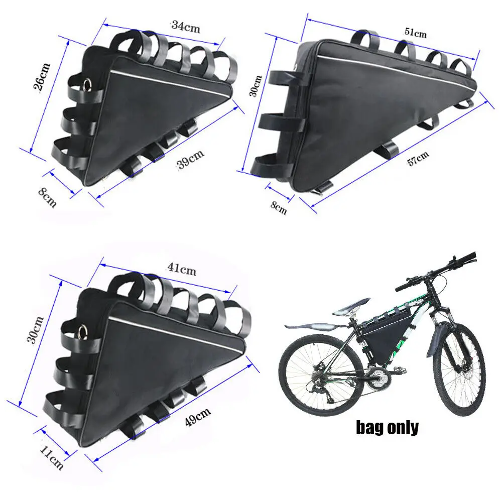 36 size Mountain Bike Triangle Tube Frame Bag Case Battery MTB Storage Protect