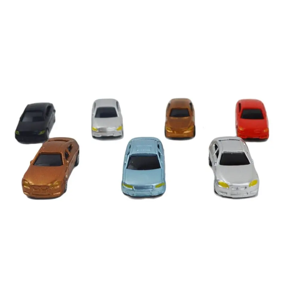 Scale 1:200 Model Car Miniature Scene Layout Material Kids Toys Vehicle For Diy Sand Table Landscape Diorama Kits 100pcs