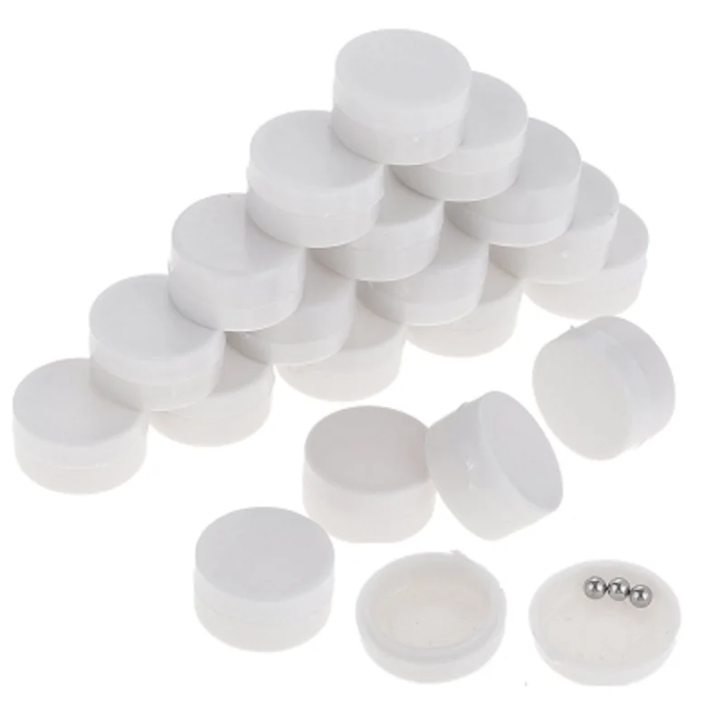 100Pcs Plastic Toy Rattle Box Repair Fixed Toy Sound Noise Maker Insert Squeakers for DIY Pet Toys Animal Puppet Doll White