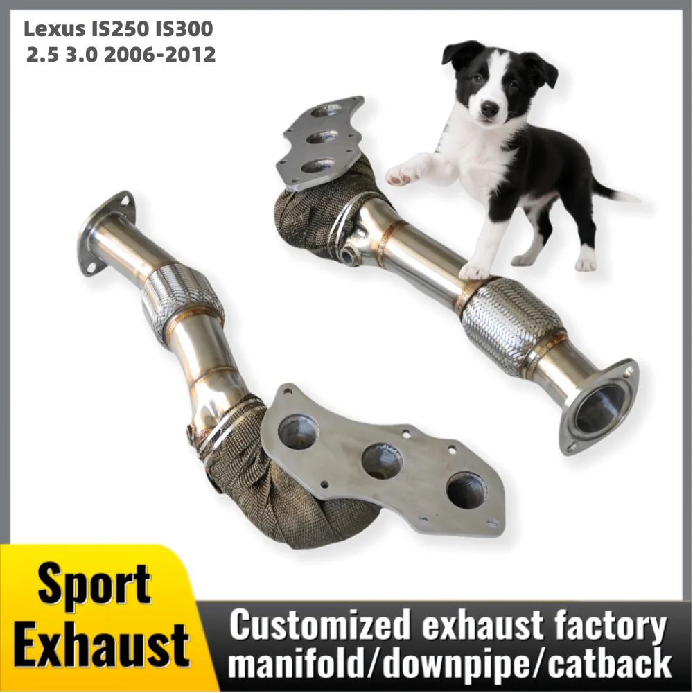 

Разъем выпускного коллектора с теплоизоляционной тканью для Lexus IS250 IS300 2,5 3,0 2006-2012, модификация производительности выхлопной трубы