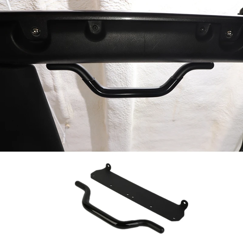 Roll Bar Grab Handles Aluminum Alloy Front Grip Handle Accessories For Jeep Wrangler JL Gladiator JT 2018-2023, Black