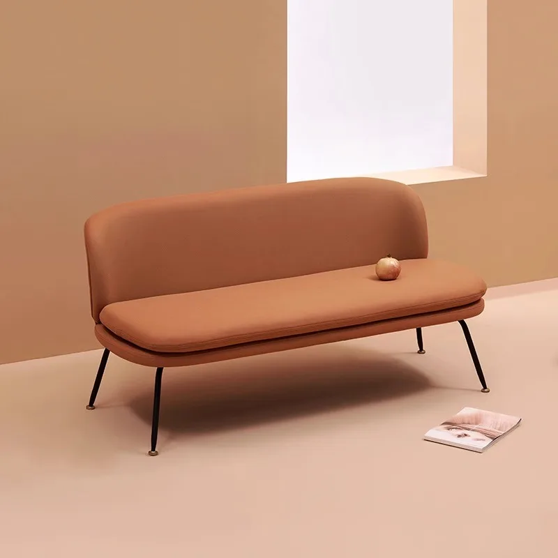 Small apartment technology cloth sofa Nordic simplicity, clothing store apartment leisure double triple fabric sofa combination