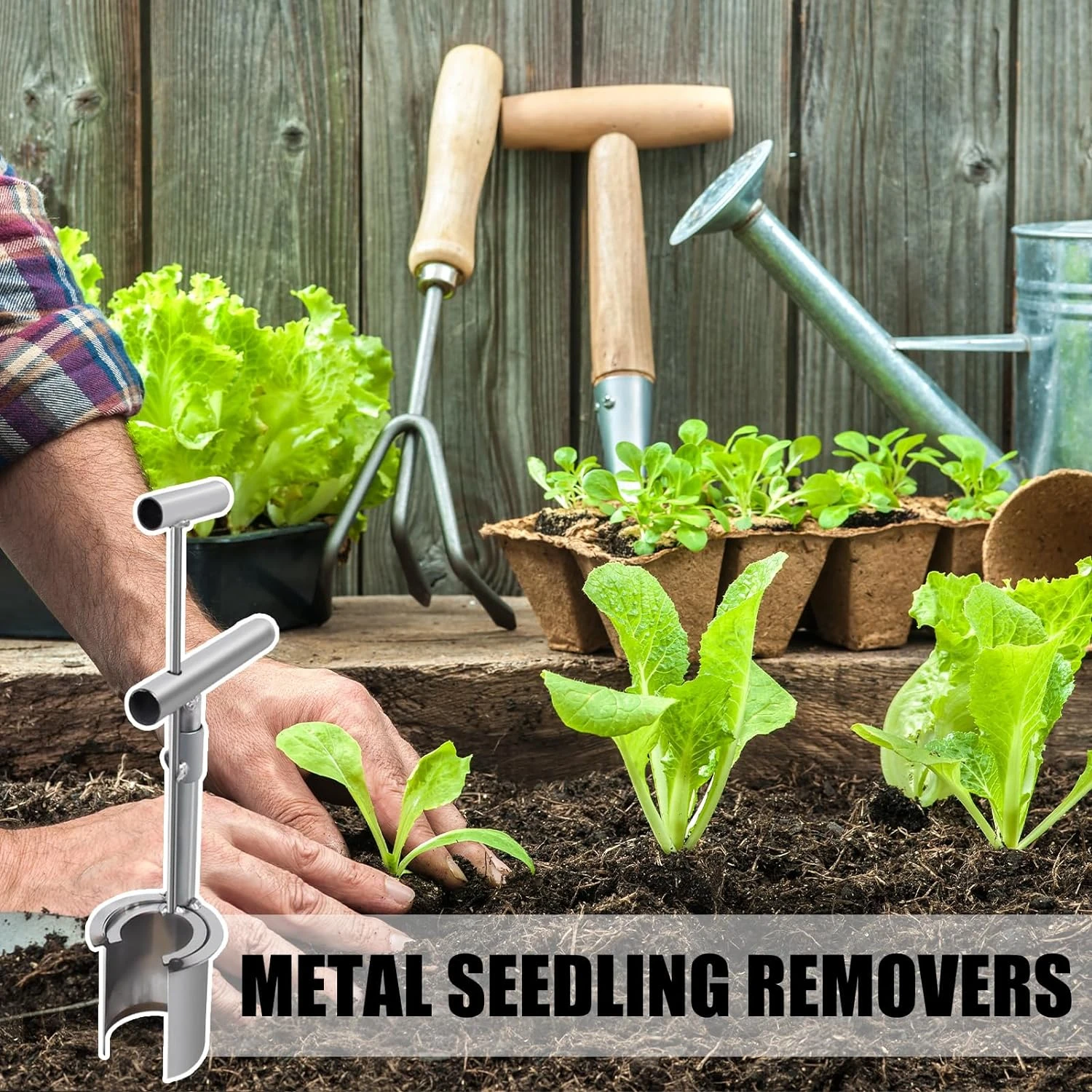 Sturdy and Highly Efficient Stainless Steel Handheld Bulb Planter Tool for Easy Digging in the Garden. Premium Quality Soil Samp