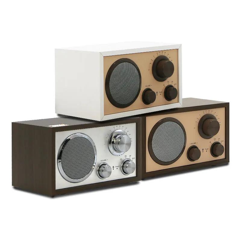 prefect design wooden vintage  FM frequency Range 88MHz to 108MHzv desktop radio With built-in stereo speakers