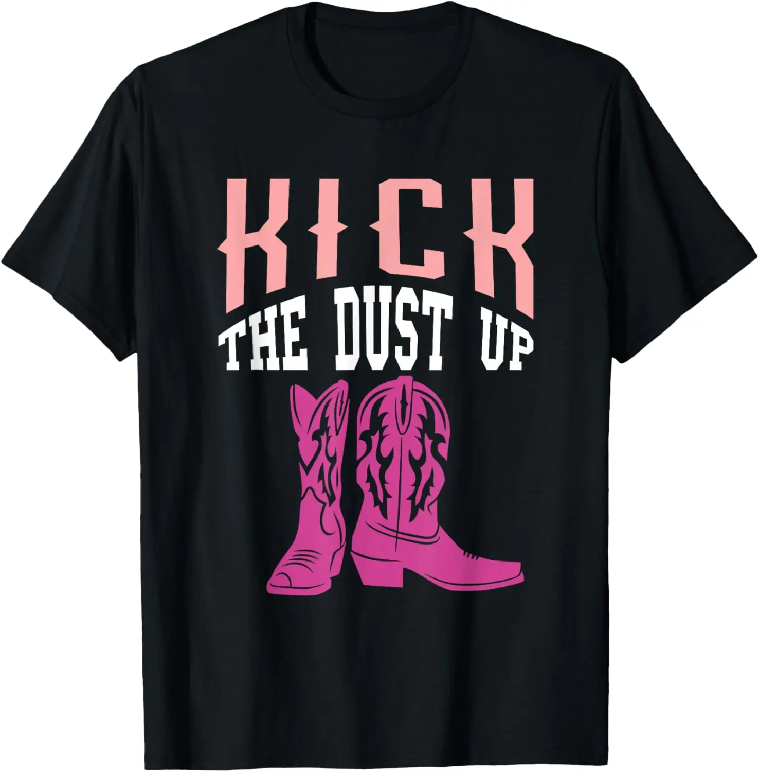 Line Dance Kick The Dust Up Line Dancing Boots Cowboy Dance T-Shirt