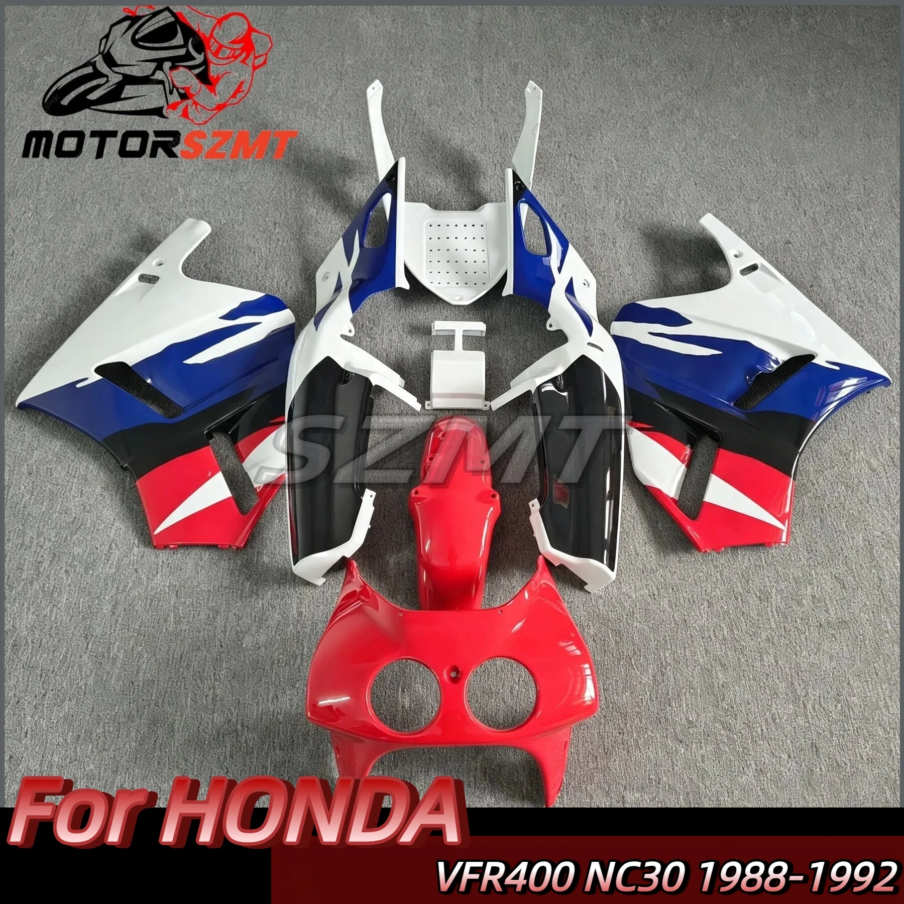 Customized Motorcycle Accessories Fit for VFR400 NC30 1988 -1992 Fairing Set Bodywork Kit Panel FOR VF 400R NC 30 1989 1990 1991