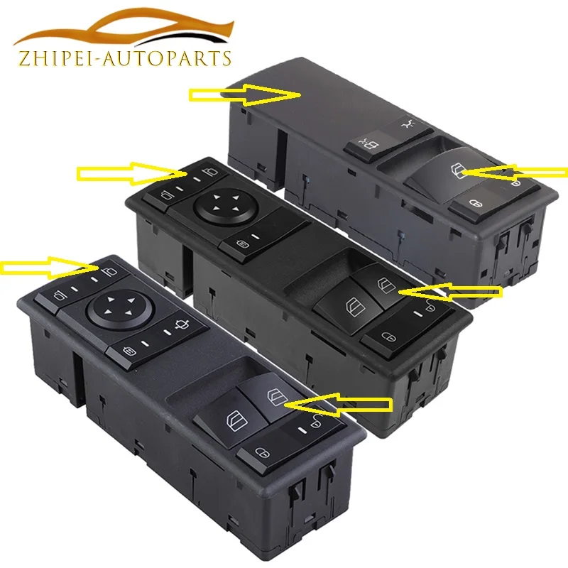 9605450813   Interruptor de ventana eléctrico, botón elevador de vidrio para coche 9605451213 9605450913   A 9605450913   Para camión mercedes-benz Actros MP4