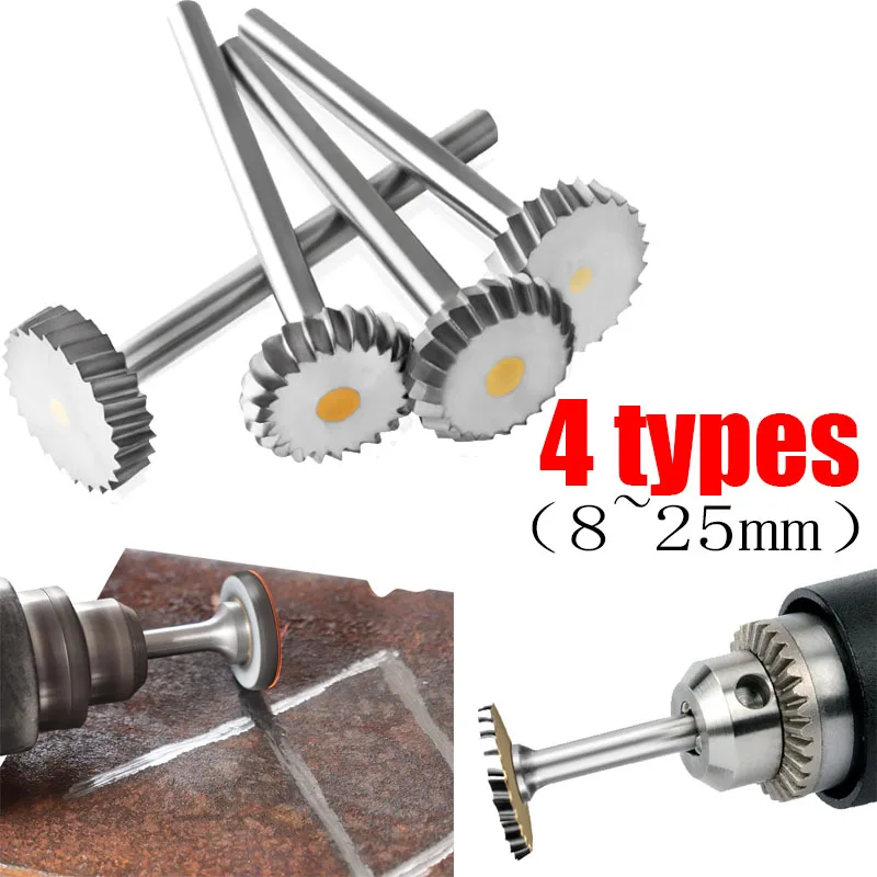 T Type Carbide Rotary File Arc Metal Cutter Bit Tungsten Hard For Aluminum Stone Plastic Carving Engraving For Dremel Metalwork