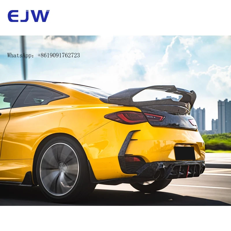 

Infiniti Q60 Специальный спойлер багажника из углеродного волокна MBJ для автомобилей, высококачественное хвостовое крыло 2016+