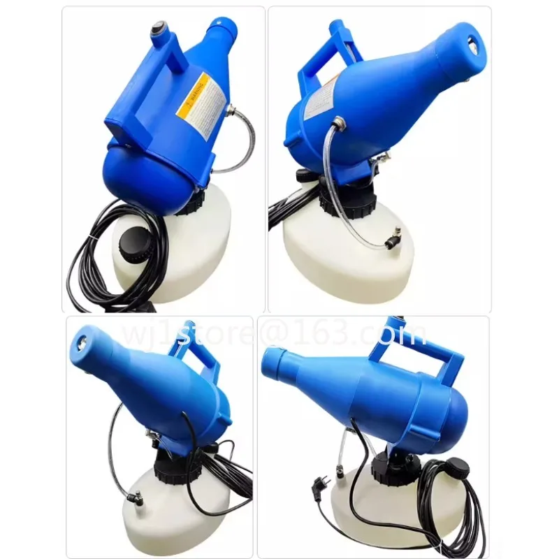 Electric ULV Portable Fogger Sprayer Machine Atomizer Mist Cold 32.8ft Spraying for Hotel School 4.5L(1.2 Gallon) EU 220V