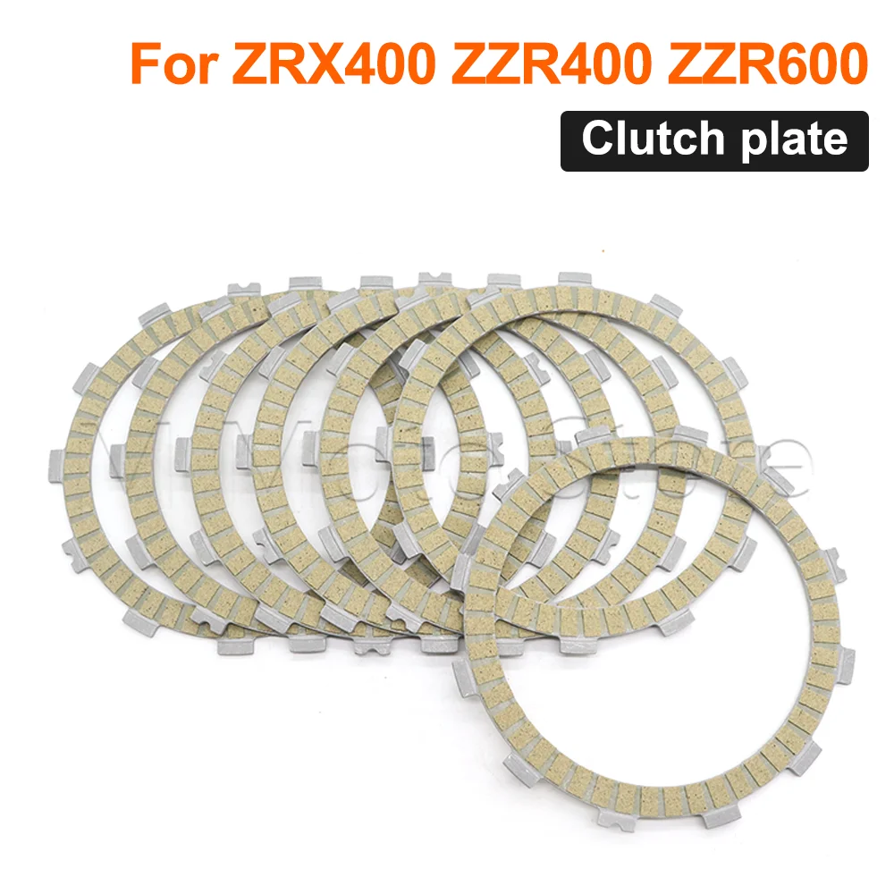 Motorcycle Clutch Plates Friction Disc Kits ZRX 400 Accessories For Kawasaki ZRX400 ZZR400 ZZR600 ZZR 400 600