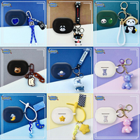 for Realme Buds Air 6 Pro , Air6 , Air 5 Pro , Air5 Silicone Case Bear Dog Earbuds Soft Protective Cover Skin with Pendant