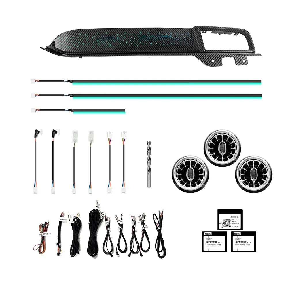 

Upgrade 256 Colors Symphony Led Car Interior Ambient Lighting For Ford Mustang 2015-2023 Atmosphere Strip Accessories