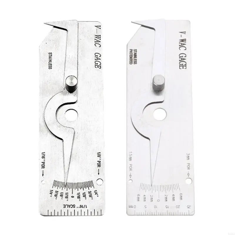 

B46D V-wac Stainless Steel Undercut Depth Gauge Industrial Undercut Height Depth Digital Height Gauge Weld Gage Biting